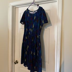 Beautiful gently worn Lularoe Amelia feather dress